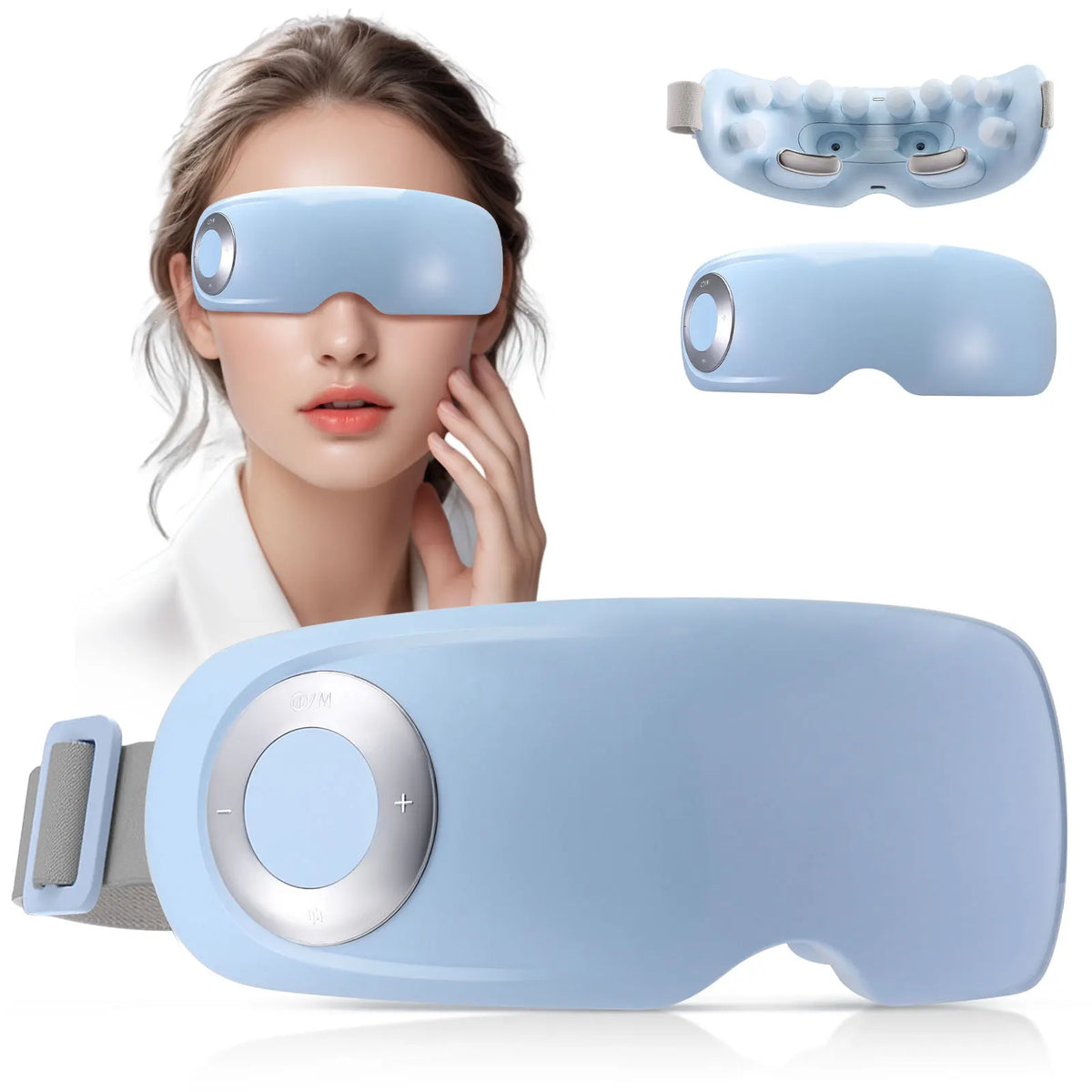 Masseur Oculaire Chauffant avec Acupression & Musique Bluetooth