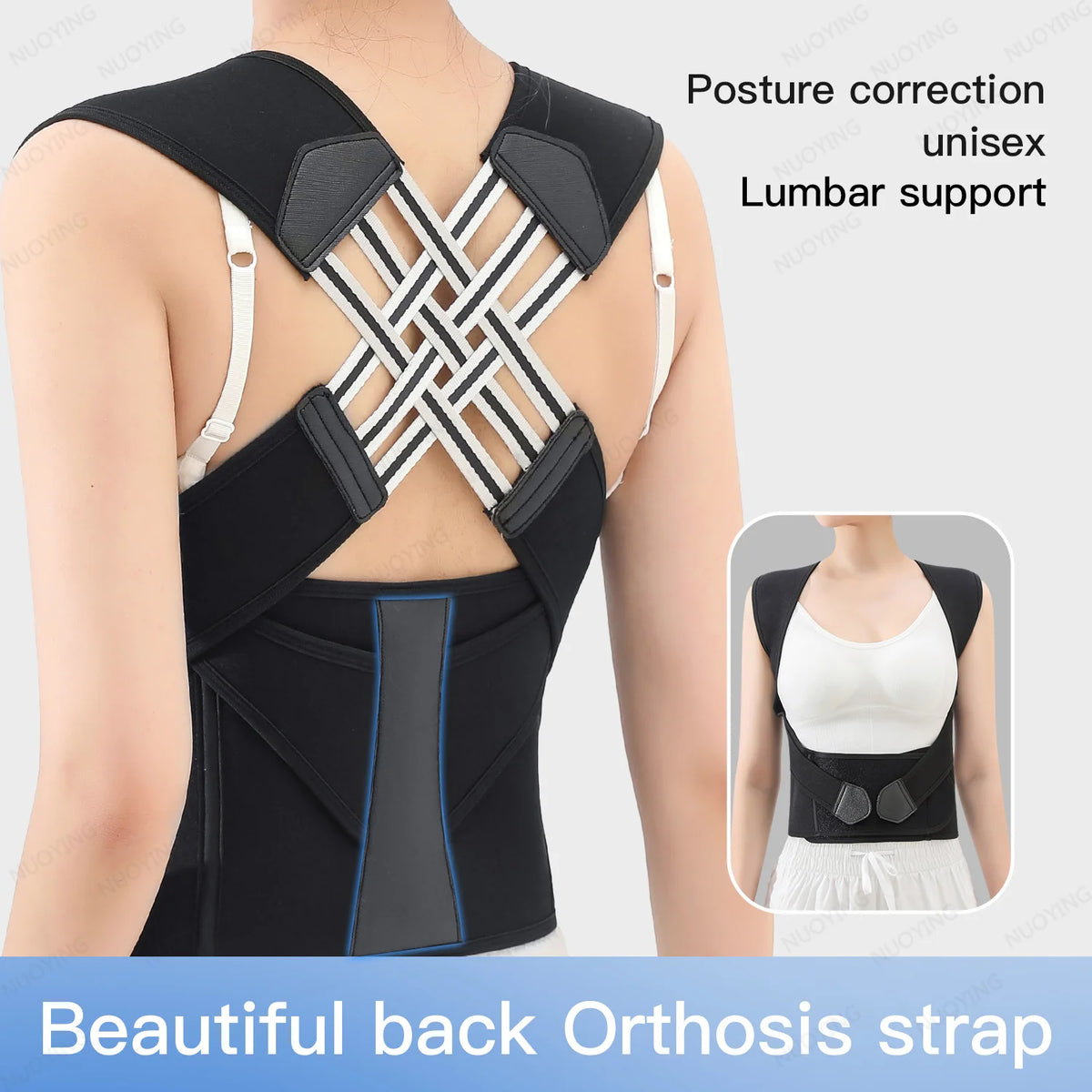 Correcteur de Posture Dos – Harnais Réglable pour Homme & Femme