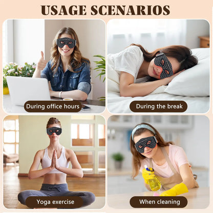 Masque LED Photothérapie pour les Yeux – Anti-Cernes &amp; Anti-Rides, Lumière Rouge