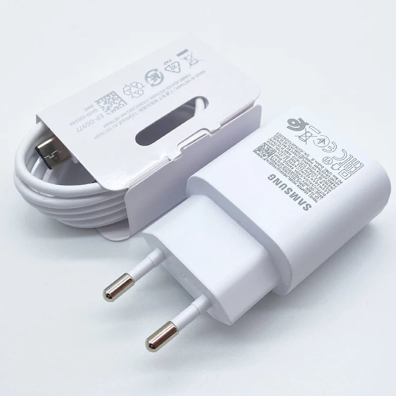 Chargeur Samsung 25 W Super Rapide PD avec Adaptateur USB
