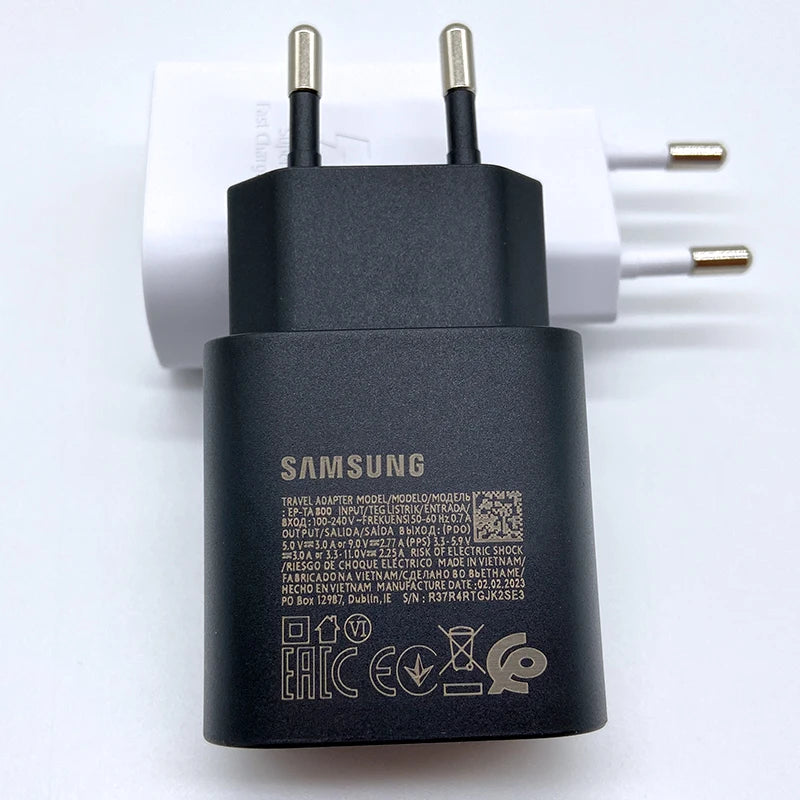 Chargeur Samsung 25 W Super Rapide PD avec Adaptateur USB