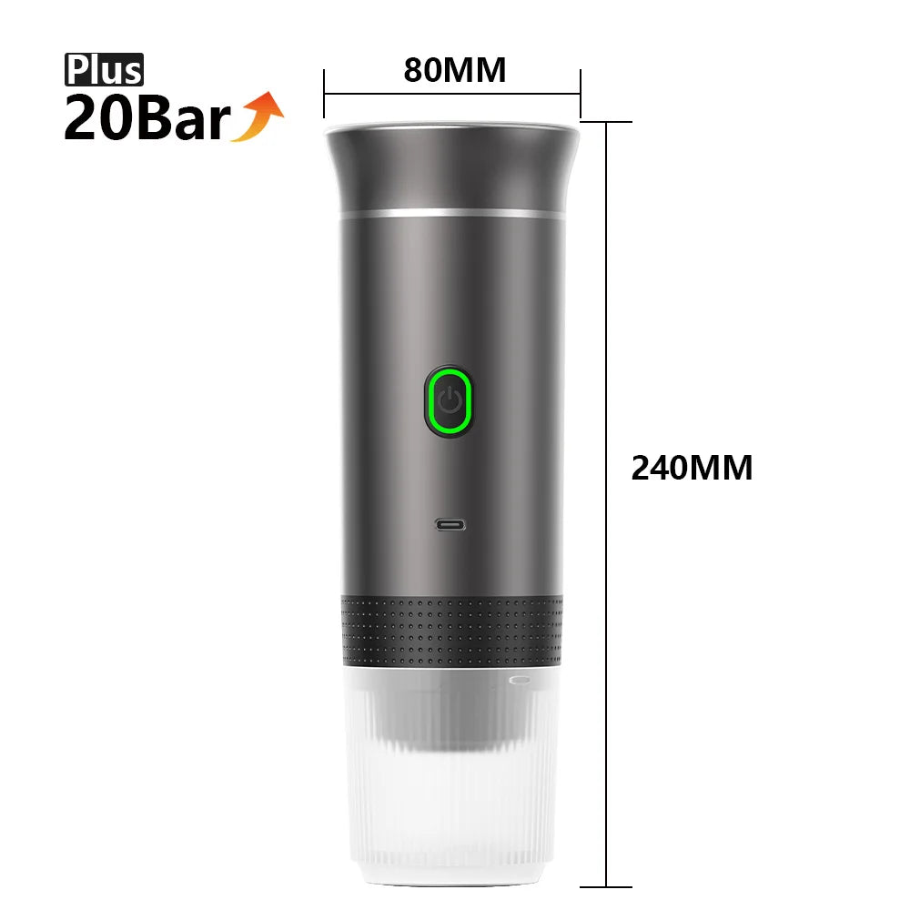 Machine Espresso Portable Sans Fil 3-en-1