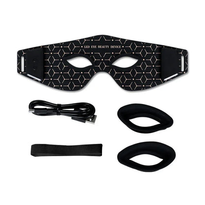 Masque LED Photothérapie pour les Yeux – Anti-Cernes &amp; Anti-Rides, Lumière Rouge