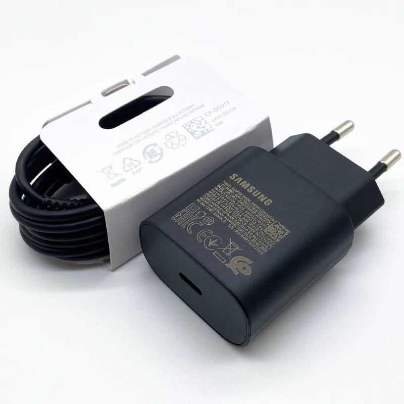 Chargeur Samsung 25 W Super Rapide PD avec Adaptateur USB