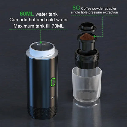 Machine Espresso Portable Sans Fil 3-en-1